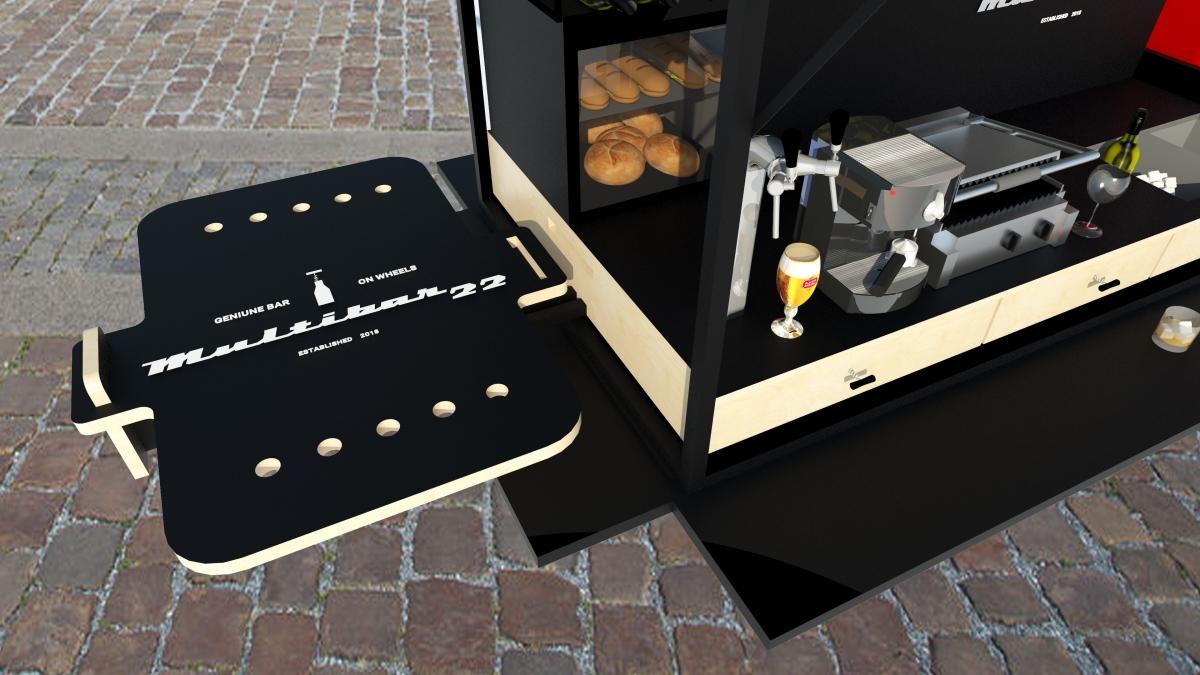 návrh rekonstrukce Multicary 22 na bar