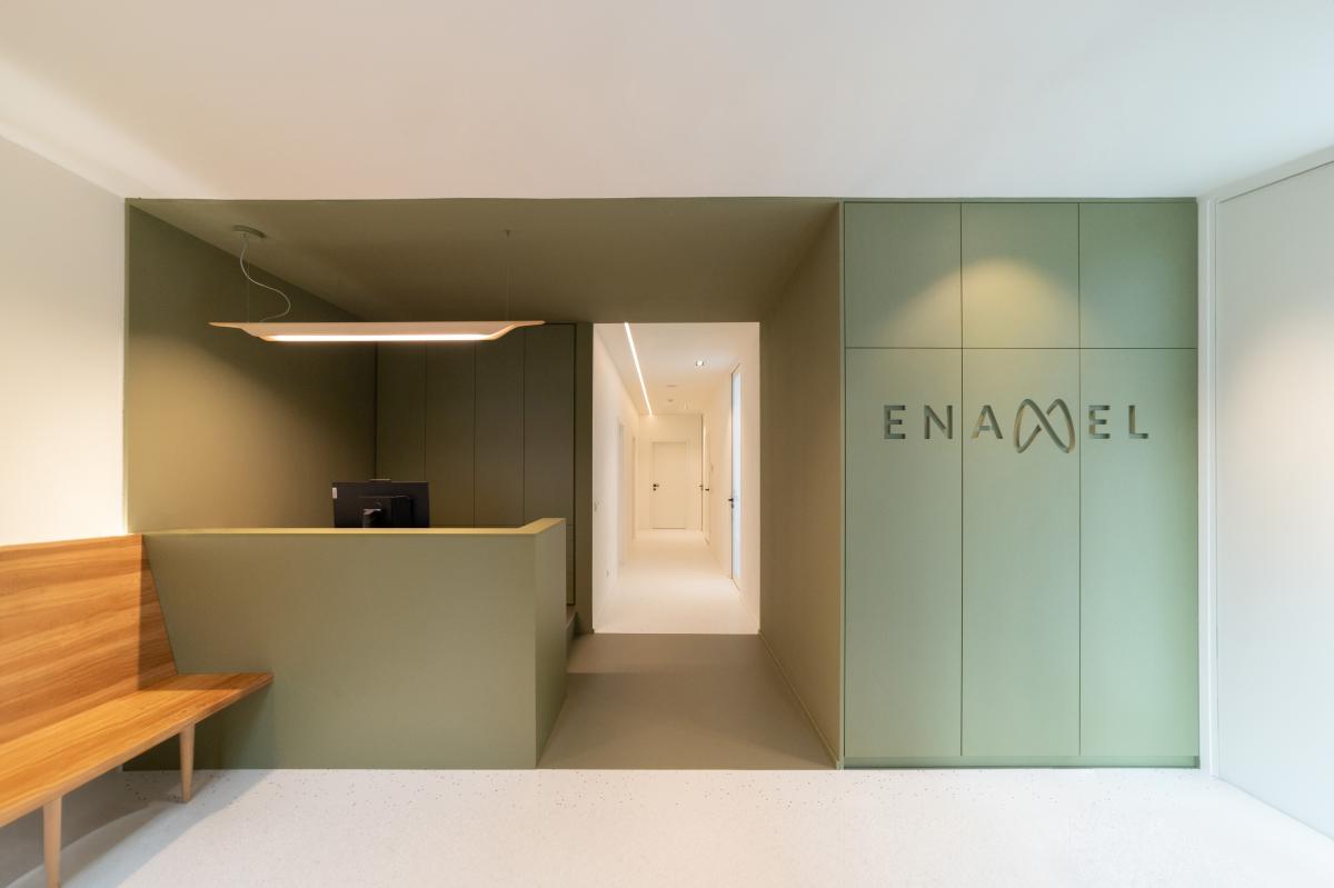 zubní ordinace, design, návrh, architekt, recepce zubních ordinace