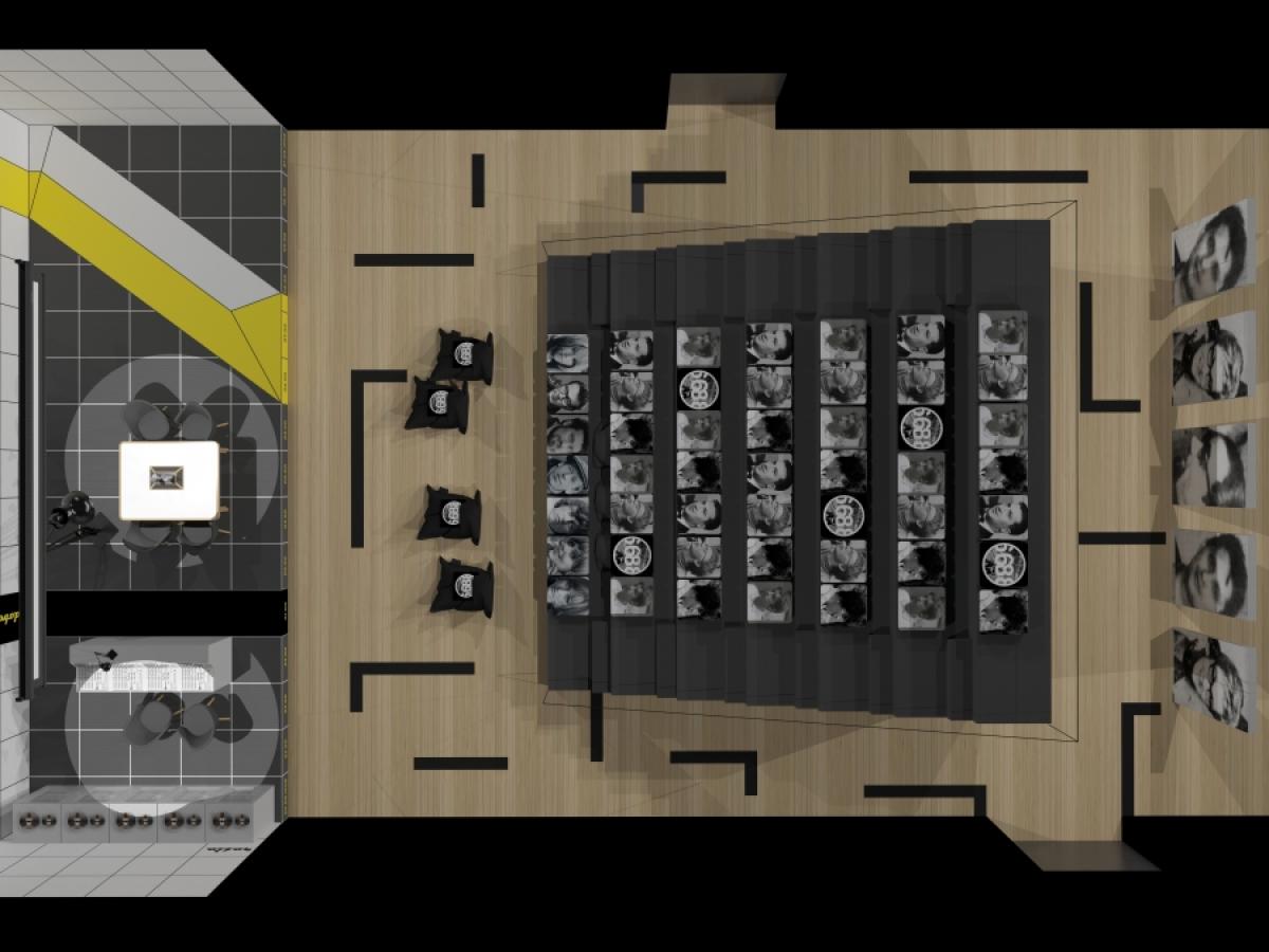 studio Českého rozhlasu scenografie