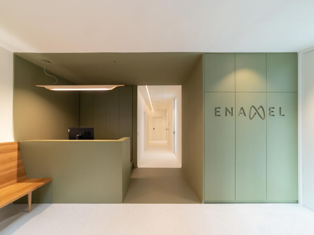 zubní ordinace, design, návrh, architekt, recepce zubních ordinace